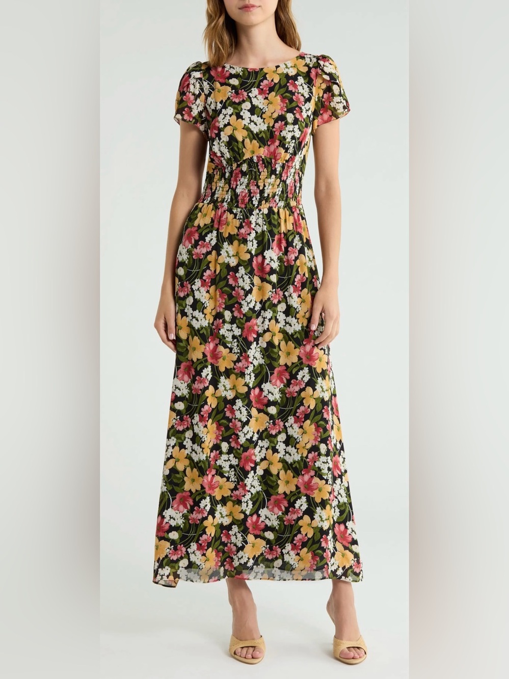 Reformation Drusilla Floral Print Dress
